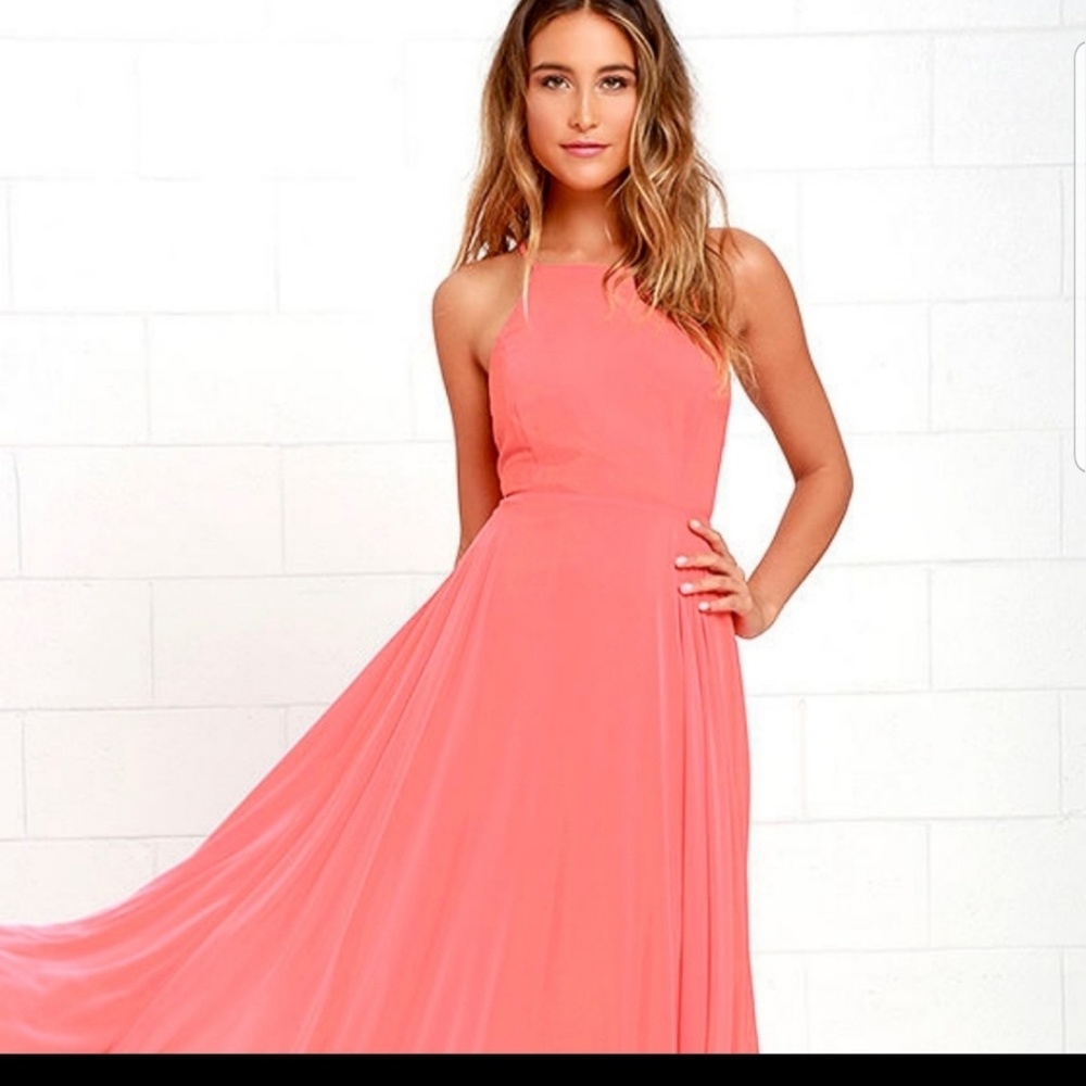 Lulu's Mystical Kind of Love coral maxi